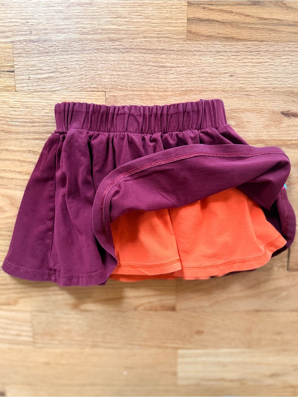 Reversible cotton skirt